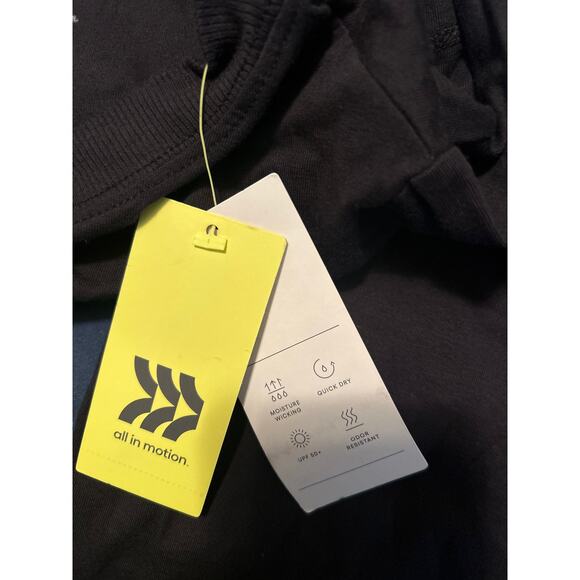 NWT All in Motion Women's Long Sleeve Black T Shirt Cotton/Spandex Size Small - Picture 4 of 5